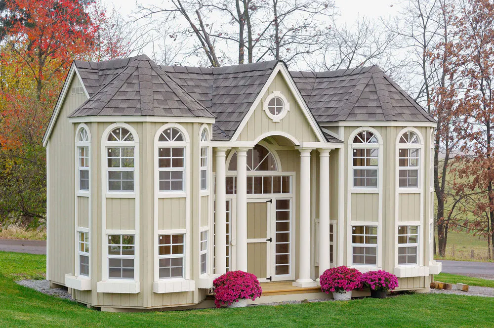 Amish Grand Estate Portico Playhouse