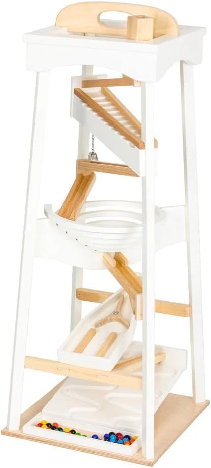 Amish-Crafted Wooden Marble Run Pyramid
